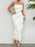Devine Ruffled Slit Back Tube Maxi Dress - Byyde