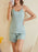 Lace-Trimmed Ribbed Cami and Shorts Lounge Set - Byyde