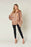 Double Take Full Size Printed Ruffle Trim Balloon Sleeve Shirt - Byyde