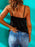 Sequined V-Neck Cami Top - Byyde