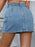 Pocketed Denim Mini Skirt - Byyde