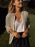 Sequin Zip Up Long Sleeve Jacket - Byyde