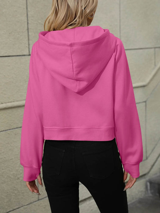 Half-Zip Hoodie with Kangaroo Pocket - Byyde
