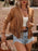 Fringe Studded Open Front Jacket - Byyde