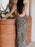 Leopard Print Satin Maxi Dress - Byyde