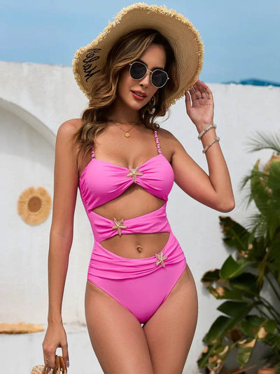 Cutout Spaghetti Strap One-Piece Swimwear - Byyde