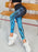 Seamless Printed High Waist Active Leggings - Byyde