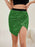 Asymmetrical Slit Sequin Skirt - Byyde