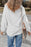Sequin Lucky Clover Round Neck Long Sleeve Sweatshirt - Byyde