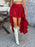 Devine High-Low Ruched Layered Skirt - Byyde