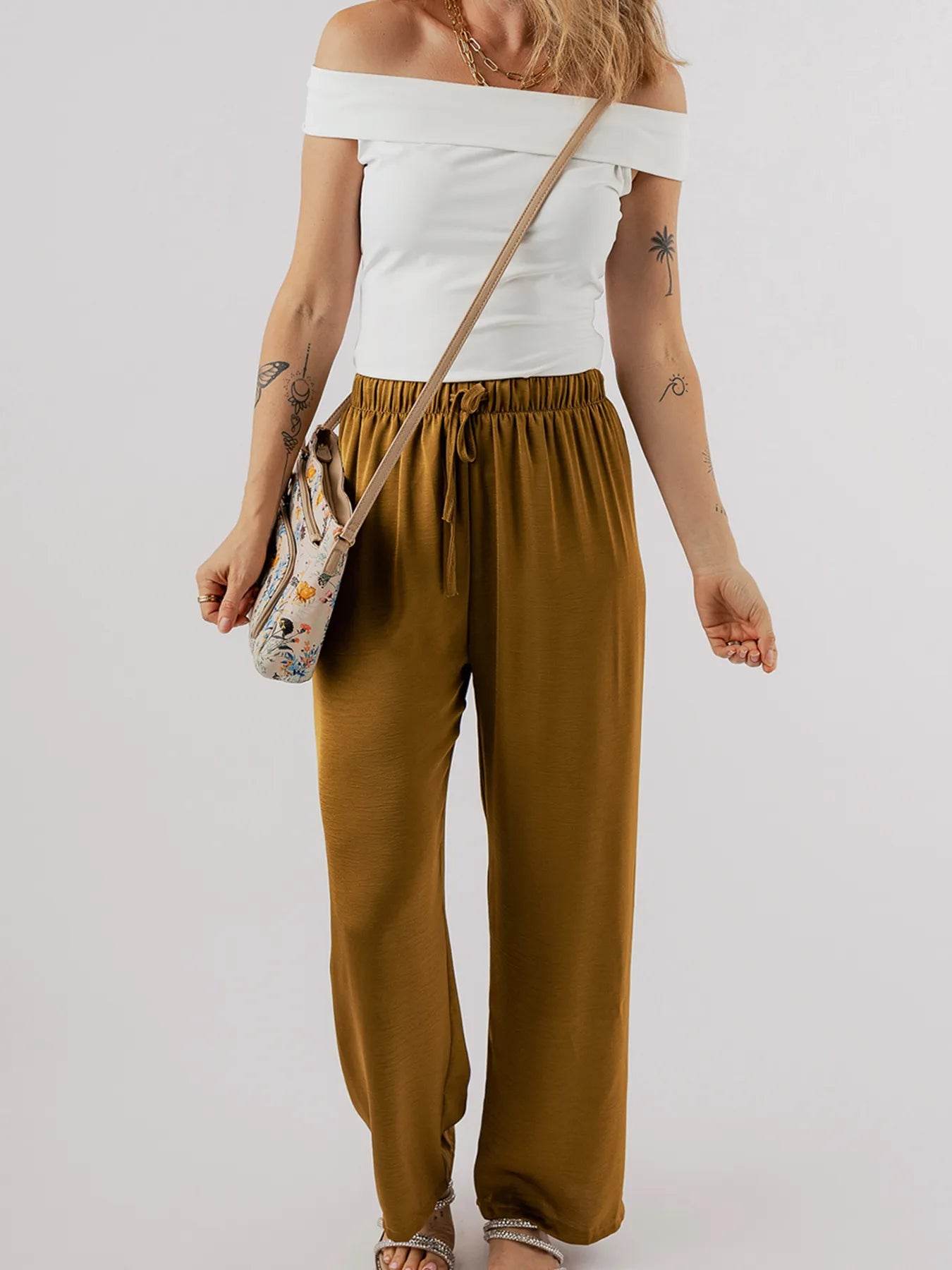 Folded Off Shoulder Slim Top - Byyde