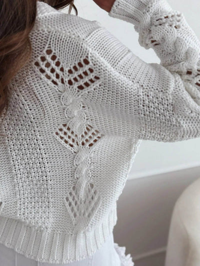 Button Up V-Neck Cardigan - Byyde