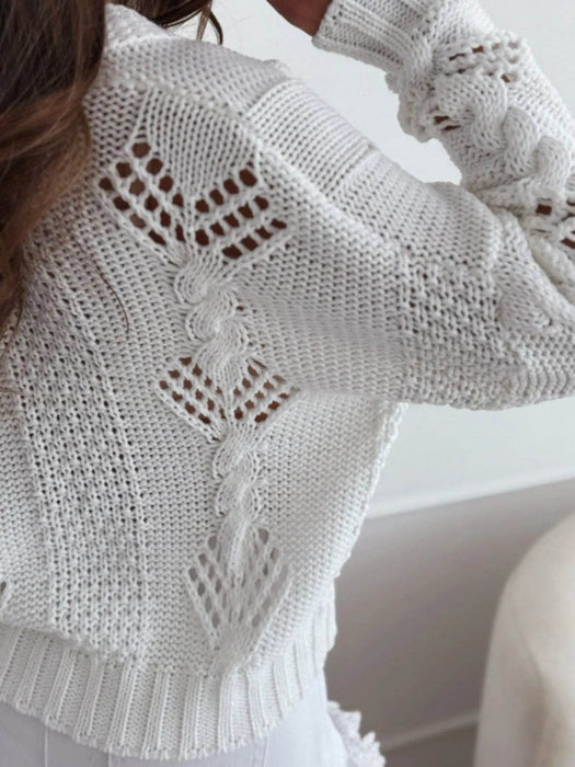 Button Up V-Neck Cardigan - Byyde