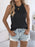 Openwork Sleeveless Knit Tank - Byyde