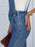 Raw Hem Denim Overall - Byyde