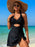 Cutout Printed Halter Neck One-Piece Swimwear - Byyde
