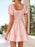 Gingham Smocked Puff Sleeve Summer Dress - Byyde