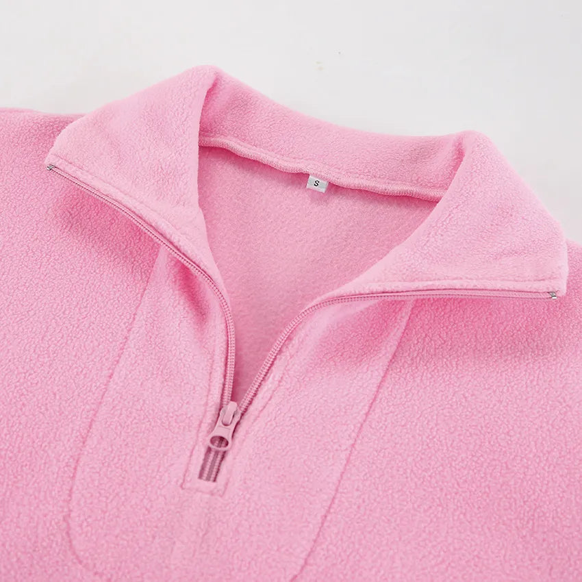 Quarter Zip Long Sleeve Sweatshirt - Byyde