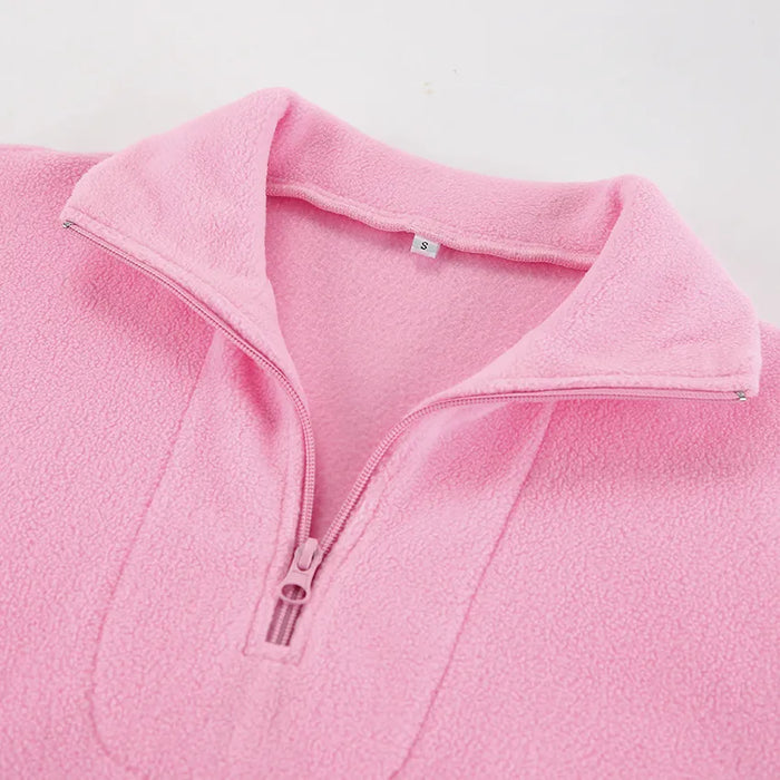 Quarter Zip Long Sleeve Sweatshirt - Byyde