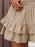 Ruffle Layered High Waist Casual Skort - Byyde