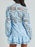 Lace Crochet Long Sleeve Mini Dress - Byyde