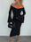 Off Shoulder Bell Sleeve Bodycon Midi Dress - Byyde