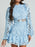 Lace Crochet Long Sleeve Mini Dress - Byyde