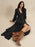 V-Neck Long Sleeve Dress - Byyde