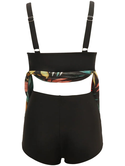 Printed Wide Strap Two-Piece Swim Set - Byyde