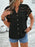 Swiss Dot Cutout Button Down Shirt - Byyde