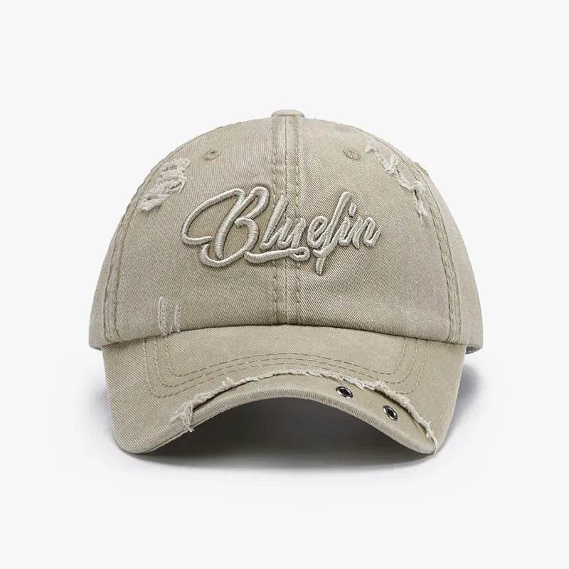 Embroidered Letter Cotton Baseball Cap - Byyde