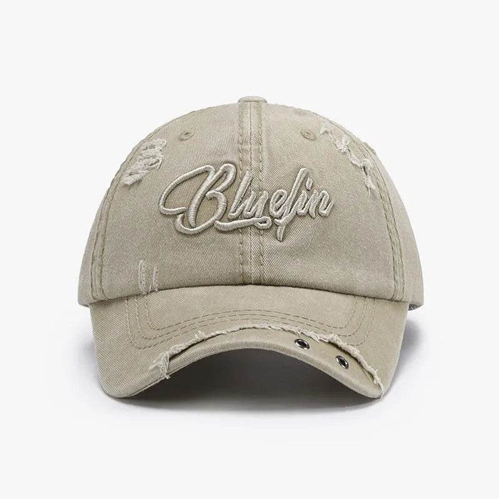 Embroidered Letter Cotton Baseball Cap - Byyde