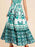 Full Size Printed Sweetheart Neck Maxi Cami Dress Plus Size - Byyde