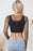 Pearl Long Sleeve Mesh Cropped Top - Byyde