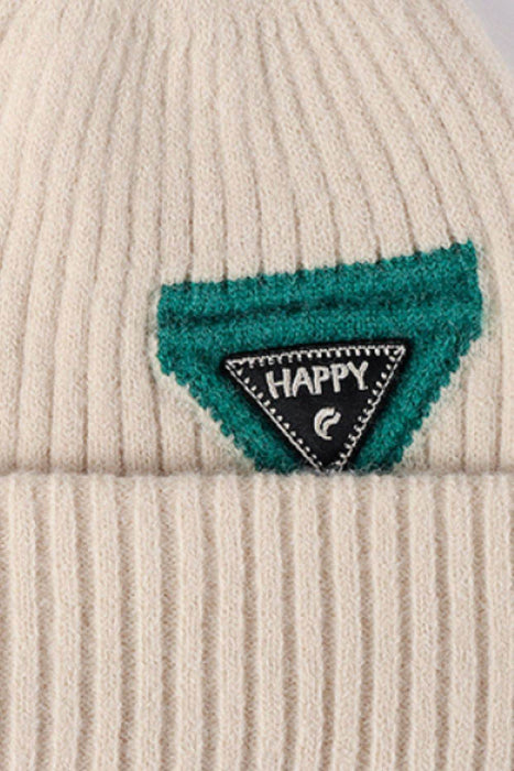 HAPPY Contrast Beanie - Byyde
