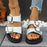 Double Buckle Platform Sandals - Byyde