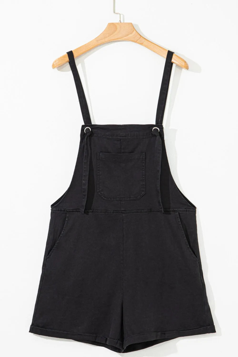 Square Neck Denim Overalls with Pockets - Byyde