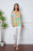 Printed Notched Long Sleeve Blouse - Byyde
