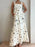 Printed Square Neck Maxi Cami Dress with Pocket - Byyde