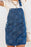 Flower Print Square Neck Denim Overall Dress - Byyde