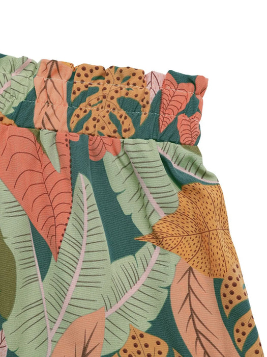 Tropical Print High Waist Shorts - Byyde