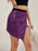 Asymmetrical Slit Sequin Skirt - Byyde