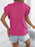 Openwork Round Neck Cap Sleeve Knit Top - Byyde