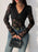 Lace Long Sleeve V-Neck Bodysuit - Byyde
