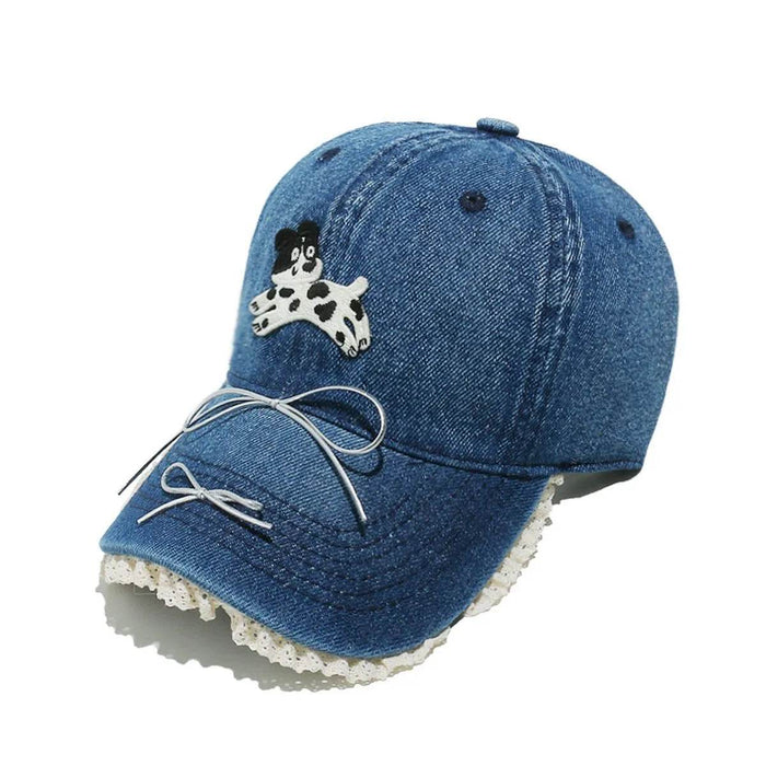 Dog Bow Adjustable Baseball Cap - Byyde