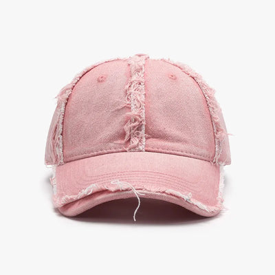 Raw Hem Cotton Baseball Cap - Byyde