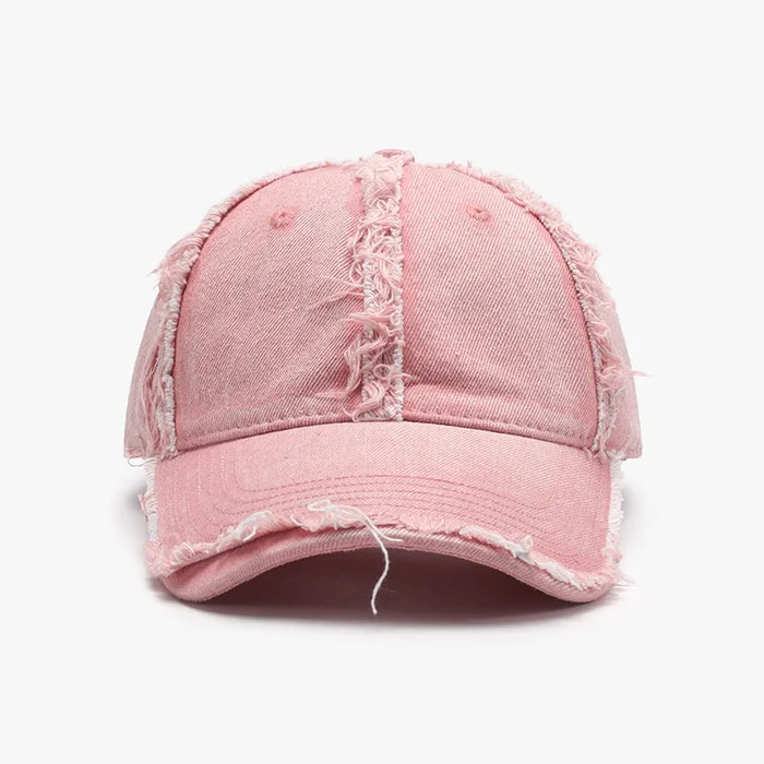 Raw Hem Cotton Baseball Cap - Byyde
