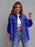 Distressed Drop Shoulder Denim Jacket - Byyde