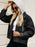 Drawstring Hooded Button Up Denim Jacket - Byyde