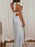 Halter Neck Wrap Maxi Dress with Tie Detail - Byyde